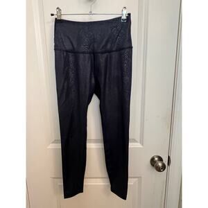 Beyond Yoga PowerShine Viper Blue High Waisted Midi Legging S Sporty Lounge Gym